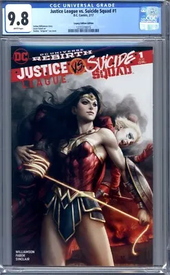 Buy Justice League Vs. Suicide Squad #1  Artgerm Variant Wonder Woman Harley CGC 9.8 • 41.78£