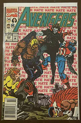 Buy Avengers #342 VF+ 8.5 NEWSSTAND MARVEL COMICS 1991 FALCON CAPTAIN AMERICA • 4.72£