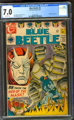 Buy Blue Beetle 4 CGC 7.0 Steve Ditko Art Cover 12/1967 Charlton • 119.49£