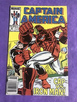 Buy Captain America #341 Newsstand Key First Lemar Hoskins As Battlestar 1988 • 23.88£