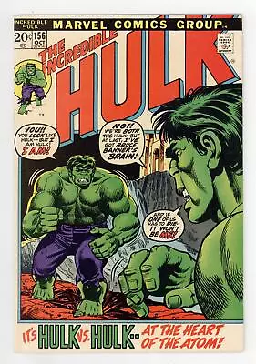 Buy Incredible Hulk National Diamond #156NDS FN+ 6.5 1972 • 177.89£