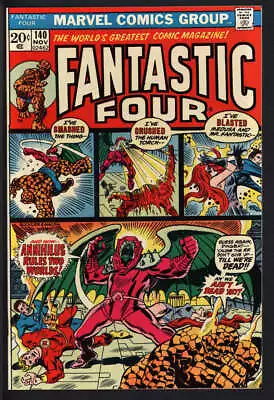 Buy Fantastic Four #140 8.5 // Origin Of Annihilus Marvel Comics 1973 • 31.37£