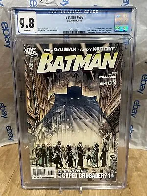 Buy Batman #686 Cgc 9.8 Nm/mint White Pages Dc Comics I Of 2 Covers Produced • 70.87£