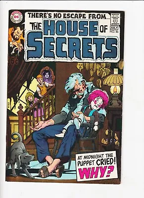 Buy House Of Secrets #86 DC Comics Silver Age Horror N ADAMS CVR 1970 VF+ • 35.48£