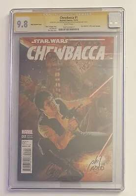 Buy Star Wars Chewbacca #1 CGC 9.8 SS Peter Mayhew, Duggan, Noto! Wow! HOT! HOT! HOT • 425£