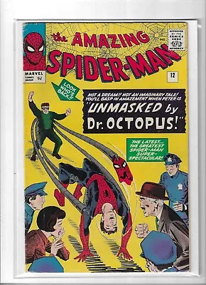 Buy Amazing Spider-Man # 12 Very Good Plus [Doctor Octopus] Pence Copy • 475£