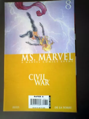 Buy MS MARVEL 8 Marvel Comic CIVIL WAR VF- DECEMBER 2006 David Mack Cover Modern Age • 2.25£