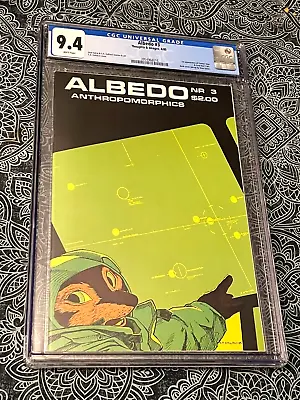 Buy Albedo #3 CGC 9.4 White Pages Stan Sakai - 2nd App. Of Usagi Yojimbo 1985 Comic • 158.08£