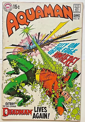 Buy AQUAMAN #50 & 51**2 COMIC LOT** **NEAL ADAMS Bkup**- 1970 -DC Comics • 7.12£