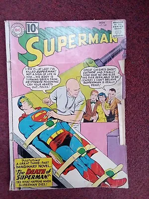 Buy Superman #149 1961 Featuring  The Death Of Superman . DC Comics • 35.62£
