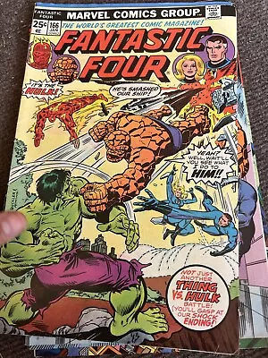 Buy Fantastic Four #166 (1975) Hulk Vs The Thing • 15.83£