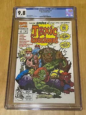 Buy Toxic Crusaders 1 CGC 9.8 White Pages Toxie!!! Toxic Avenger!!! They’re Gross!!! • 204.20£