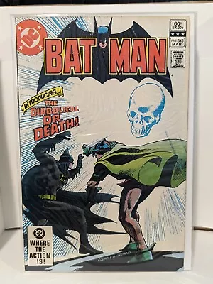Buy Batman 345 FN/VF 1st Bronze Age Dr Death DC Comics 1982 Key • 4.83£