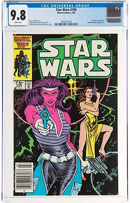Buy Star Wars #106 CGC 9.8 NEWSSTAND White Pages Obi-Wan Darth Vader Jedi Sith Vol 1 • 472.92£