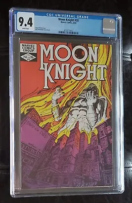Buy Moon Knight #20 - CGC 9.4 - White Pages - 1982 - Marvel Comics • 39.97£