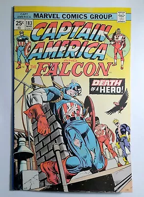 Buy 1975 Captain America 183 VF (inked).Death Of C.America.Steve Rogers Returns... • 17.08£