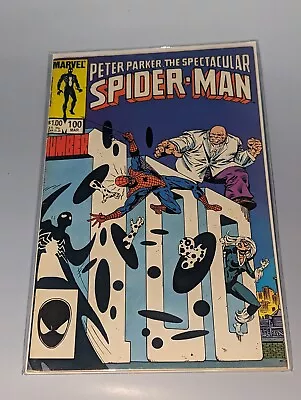 Buy Peter Parker The Spectacular Spider-man #100 Key Spot Appearance 1984 Nm • 9.46£