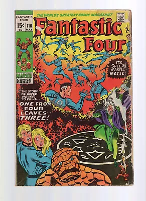 Buy Fantastic Four #110 - Corrected Color Version - Lower Grade • 7.90£