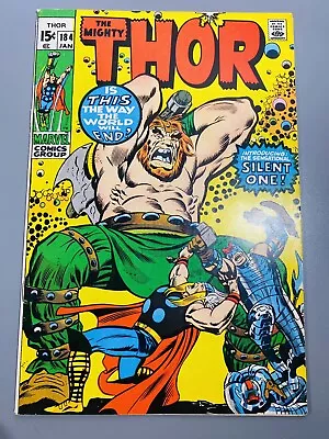 Buy The Mighty Thor #184 (1971) Bronze Age BEAUTY 1st Print • 19.77£
