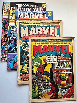 Buy =mighty World  Marvel=3, 13, 266, Spiderman Uk Comics +fantastic Four#2 • 0.99£