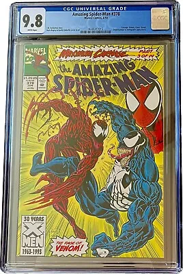 Buy Amazing Spider-Man #378 CGC 9.8 Carnage Venom Spider-Man Cover • 102.90£