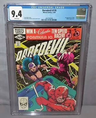Buy DAREDEVIL #176 (Stick 1st Appearance) CGC 9.4 NM White Pages Marvel Comics 1981 • 64.33£