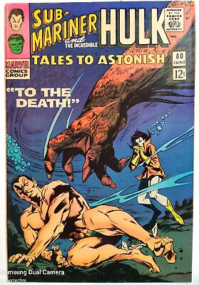 Buy Tales To Astonish 80, June, 1966, Sub-Mariner And The Hulk VF/NM • 62.46£