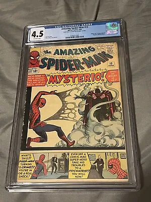 Buy Amazing Spider-Man #13 1st Appearance Of Mysterio CGC 4.5 Marvel 1964 • 789.92£