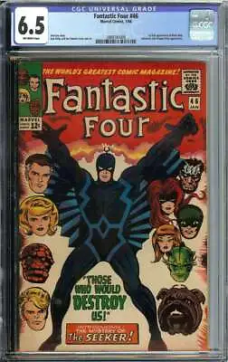 Buy Fantastic Four #46 Cgc 6.5 Ow Pages // 1st Full Appearance Of Black Bolt 1966 • 180.96£