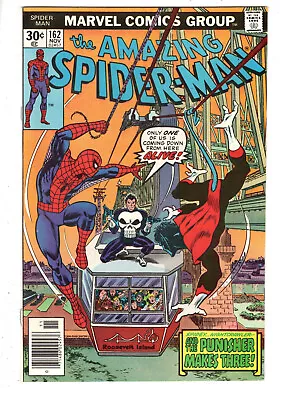Buy Amazing Spider-man #162 (1976) - Grade 8.5 - Guest Apps Nightcrawler & Punisher! • 110.42£