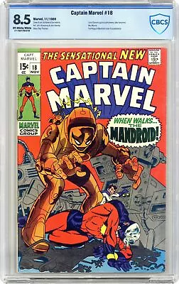 Buy Captain Marvel #18 CBCS 8.5 1969 17-15A77FA-019 • 64.68£