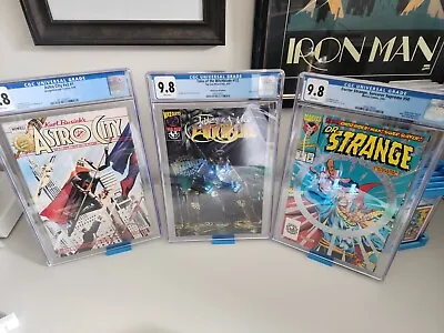 Buy Comic Book Display Stand Blue 3 Pack Great For Graded CGC & CBCS Comics • 13.30£