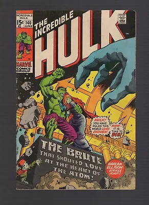 Buy Incredible Hulk #140 - 1st Appearance Jarella - Mid Grade Minus (b) • 15.88£