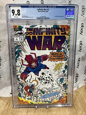 Buy Infinity War #3 CGC 9.8 1992 Marvel Comics Gatefold Wraparound Combine Ship • 63.22£