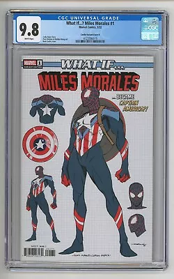 Buy WHAT IF MILES MORALES #1 Captain America Coello 1:200 Design Variant CGC 9.8 • 78.84£