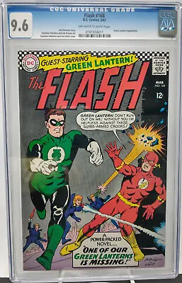 Buy Flash # 168 ~ Dc 1967 ~ Cgc 9.6 Nm+ ~ Green Lantern & Flash Team Up • 354.92£