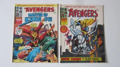 Buy THE AVENGERS 10 X Marvel UK Weekly 1970s (No.61-68, 70,71) • 10£