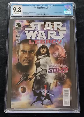 Buy Star Wars Legacy V2 # 1 NM/M CGC 9.8 White Pages 1st App Ania Solo Han Daughter • 59.13£