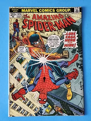 Buy Amazing Spider-Man #123 - 1st Luke Cage, Gwen Stacy Funeral - Marvel Comics 1973 • 98.82£