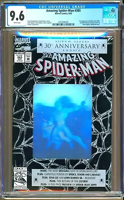 Buy Amazing Spider-Man #365 (1992) CGC 9.6  WP  Michelinie  Venom - Carnage  • 59.94£