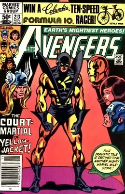 Buy AVENGERS #213 F, Newsstand Marvel Comics 1981 Stock Image • 3.95£