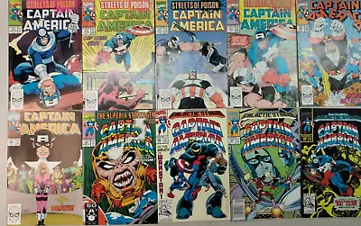 Buy Captain America #374,375,377-380,387,398-400 Marvel 1990-92 Comics • 19.98£
