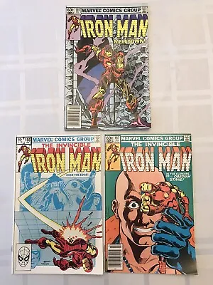 Buy Iron Man #165, 166 & 167 Newsstand - 3 Comics Marvel Bronze • 7.88£