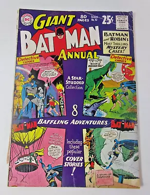 Buy Batman Annual #6 1963 [GD+] Silver Age DC Vintage 80 Page Giant Bill Finger • 11.39£
