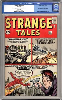 Buy Strange Tales #102 1962 Cgc 7.5 Cents 1st App Wizard Silver Age Marvel Comics • 699.95£