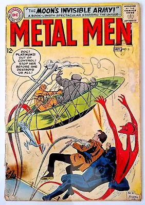 Buy METAL MEN #3 GD 1963 ROSS ANDRU ART SILVER AGE DC COMICS  Moons Invisible Army • 9.99£