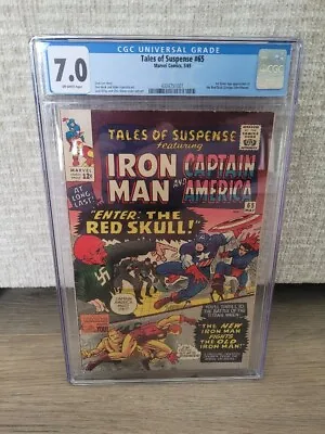Buy Marvel Tales Of Suspense #65 1965 1st Silver Age Red Skull CGC 7.0 • 225.03£