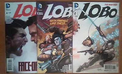 Buy Lobo #1,3,4 - DC Comics New 52 1st Prints • 6.50£