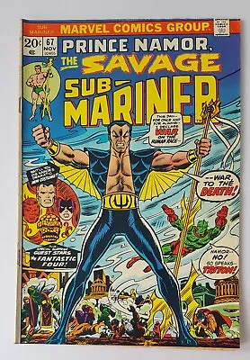 Buy Sub-mariner #67, Marvel 1973, 1st App Namors New Costume, Bronze Age • 13.99£