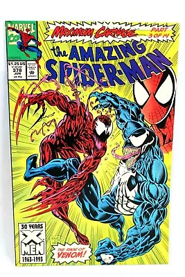 Buy Amazing Spider-Man #378 Maximum Carnage Rage Of Venom 1993 Marvel Comics F/F+ • 9.44£